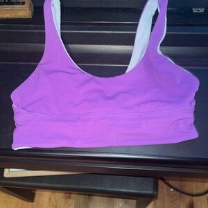 Purple lululemon flip bra